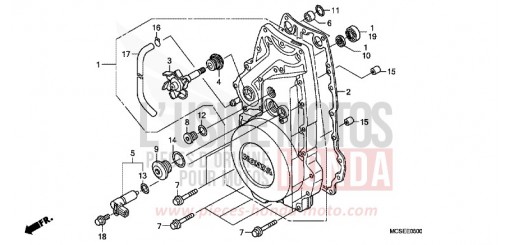 FRONT CRANKCASE COVER ST13009 de 2009